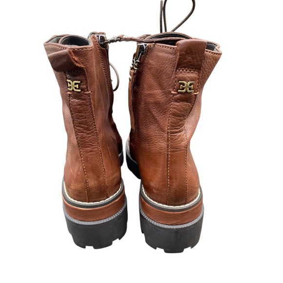 Sam Edelman Tan Leather Combat Boots - Picture 3 of 8